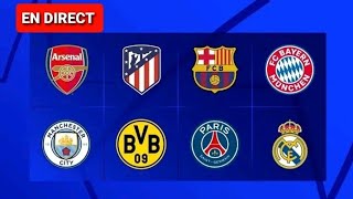 Tirage au sort des quarts de final de la ligue des champions [upl. by Maddie887]