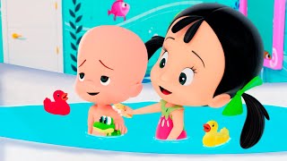 Bath Song with Cuquin New and more Songs for your kids  Cleo amp Cuquin [upl. by Stacy]