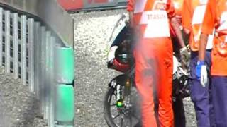 crash tt assen 125cc Lorenzo Savadori 32 [upl. by Anitnatsnoc731]