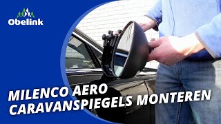 Milenco Aero Caravanspiegels monteren  Instructievideo  Obelink [upl. by Yrrok]