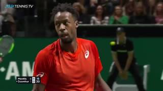 Gael Monfils flashy brilliance vs Dzumhur  Rotterdam 2019 QuarterFinal [upl. by Aerb]