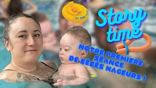 NOTRE PREMIÈRE SÉANCE DE BÉBÉS NAGEURS  je ne mattendais pas à ça [upl. by Roana883]