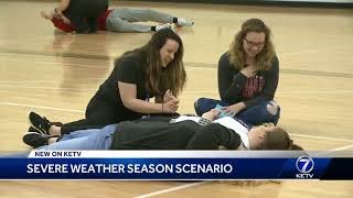 Severe weather season scenario held at Millard West [upl. by Notlimah55]