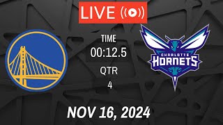 NBA LIVE Golden State Warriors vs Charlotte Hornets I November 16 2024 Warriors vs Hornets 2K Live [upl. by Adelina674]