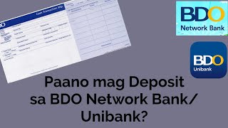 How to Deposit in BDO Network Bank and BDO Unibank [upl. by Edmonda365]