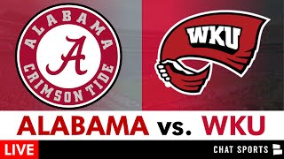 Alabama vs Western Kentucky Live Streaming Scoreboard PlayByPlay Highlights  2024 CFB Week 1 [upl. by Alben]