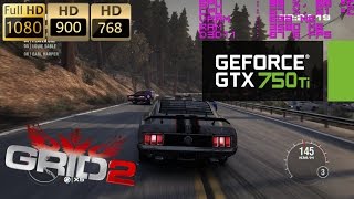 GTX 750 Ti  Grid 2 i3 6100 1080p 900p 768p [upl. by Quirk]