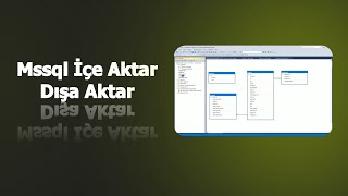 Mssql içe aktar dışa aktar Microsoft Sql Server [upl. by Serg]