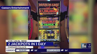 Gambler wins 2 jackpots in 1 night hours apart at Las Vegas Strip resort [upl. by Grosvenor234]