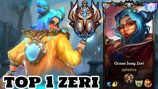 Wild Rift Zeri  Top 1 Zeri Gameplay Rank Challenger [upl. by Oigroig167]