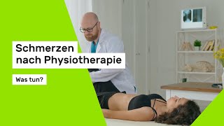 Schmerzen nach Physiotherapie Was tun [upl. by Grube]