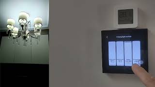 Quick Review on zigbee controlling with 4inch android tuya smart central panel [upl. by Kyla]