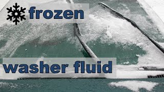 Avoid a Frozen Washer Fluid Reservoir  Kwik Tips 2  shorts [upl. by Arnuad]