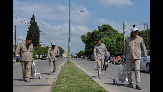 Reforestan la avenida Martín Berho levantan basurales y podan árboles en Villa 9 de Julio [upl. by Alberta]