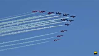 12 Jet Formation  Patrouille Suisse amp Breitling Jet Team  Sanicole 2019 [upl. by Melinda395]