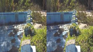 Abandoned swimming pools near Kostenets village in full 3D HD [upl. by Rustice501]