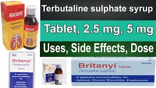 Ascoril Cough Syrup Britanyl syrup  Terbutaline  Bromhexine used side effect dose Pharmacology [upl. by Hachman]