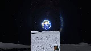 EarthRise  How Earth looks like from Moon shorts​ moon​ space​ ​ viral​ animation​ [upl. by Elatsyrk872]