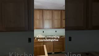 Kitchen Remodeling carpenter carpentry woodworking youtube youtubeshorts [upl. by Kristina]