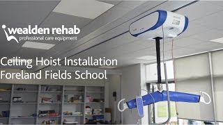 Ceiling Hoist Installation Foreland Fields School [upl. by Areem]