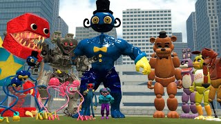 POPPY PLAYTIME 3 ARMY VS Five Nights At Feddy Animatronics Fights in GARRYS MOD [upl. by Eelak]