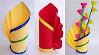 DIY Paper Guldasta Kagaj ka guldasta गुलदस्ता Guldasta banane ka tarika Easy Paper Craft Flower [upl. by Mel]