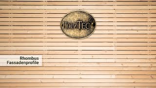 HolzTec  Vormontierte Rhombus Fassadenprofile [upl. by Torbert]