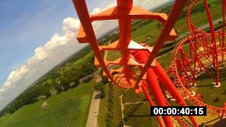 THE MAYAN ROLLER COASTER  ENERGYLANDIA POV  60FPS [upl. by Lartnom901]