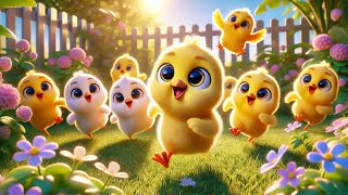 Little Chicks in the Yard  Kids Song  Nursery Rhymes 🐣🐤🐥 [upl. by Highams]