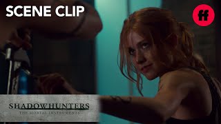 Shadowhunters  Season 3 Episode 1 Jace And Clary Spar  Freeform [upl. by Albemarle581]