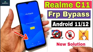 Realme C11 FRP Bypass Android 1112  New Solution  Realme C11 Google Account Bypass Without Pc [upl. by Aneerak]