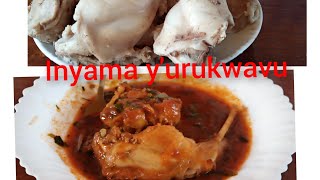 GUTEKA INYAMA YURUKWAVU IRIMO ISOSI😋👏INYAMA YURUKWAVU IRYOSHYEHOW TO COOK RABBIT MEAT WITH SAUCE [upl. by Abehs]