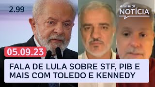 🔴 Fala de Lula sobre STF petismo x bolsonarismo em SP PIB e mais ao vivo  Análise da Notícia [upl. by Engenia]