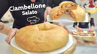 CIAMBELLONE SALATO sofficissimo TORTANO CALABRESE piccante RICETTA FACILE [upl. by Docilu]