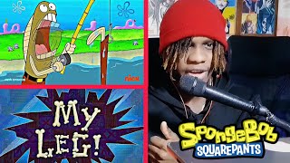 MY LEG 🦵 Spongebob Squarepants Reaction [upl. by Lletnahc695]