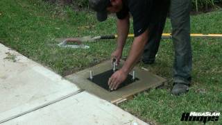 How to Install a Basketball Hoop Anchor Part 1  Mega Slam Hoops® Basketball System [upl. by Savory373]