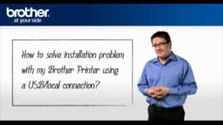 Installation problem with a Brother Printer using a USBlocal connection q8intro [upl. by Isidore99]