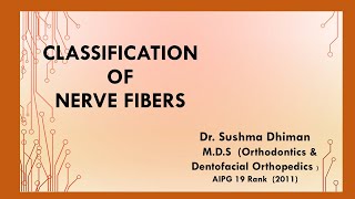 Dental paindental Nerve Fibres type  Alpha Beta and Gamma fibers [upl. by Monjo]