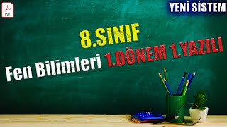 8Sınıf Fen Bilimleri 1Dönem 1Yazılı Yeni Sisteme Göre2024 [upl. by Nosyk504]