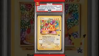 PSA 10 Birthday Pikachu 24 Celebrations Classic Collection Holo Pokemon Card [upl. by Serdna]