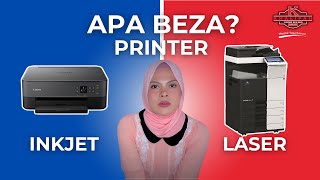 PERBEZAAN INKJET amp LASER PRINTER [upl. by Asylla]