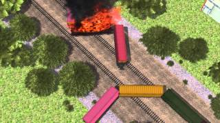 Train derails and explodes after crashing into garbage truck near Baltimore [upl. by Peta]