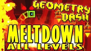 Geometry Dash Meltdown  The Seven Seas Viking Arena and Airborne Robots ALL COINS [upl. by Adieren]