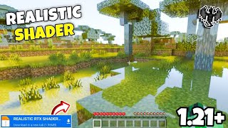 Realistic Shaders MCPE 1212  Shader Minecraft PE 121  Render dragon [upl. by Huntington]