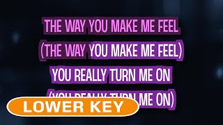 The Way You Make Me Feel Karaoke Lower Key  Michael Jackson [upl. by Nollid]