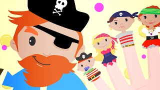 PIRATE SONG for Children Daddy Finger  Finger Family Song with Pirates [upl. by Anrym]