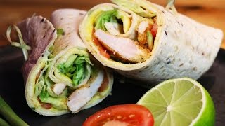 Recette facile WRAPS au poulet croustillant maison [upl. by Maxey]