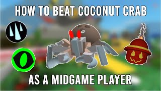 How to beat Coconut Crab as a midgame player  Bee Swarm Simulator [upl. by Aikar]