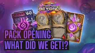 Hearthstone THE GREAT DARK BEYOND PACK OPENING VIDEO [upl. by Dinesh]