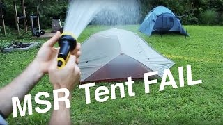 MSR FreeLite 3 Lightweight Tent Setup amp FULL RAIN TEST [upl. by Einnad262]